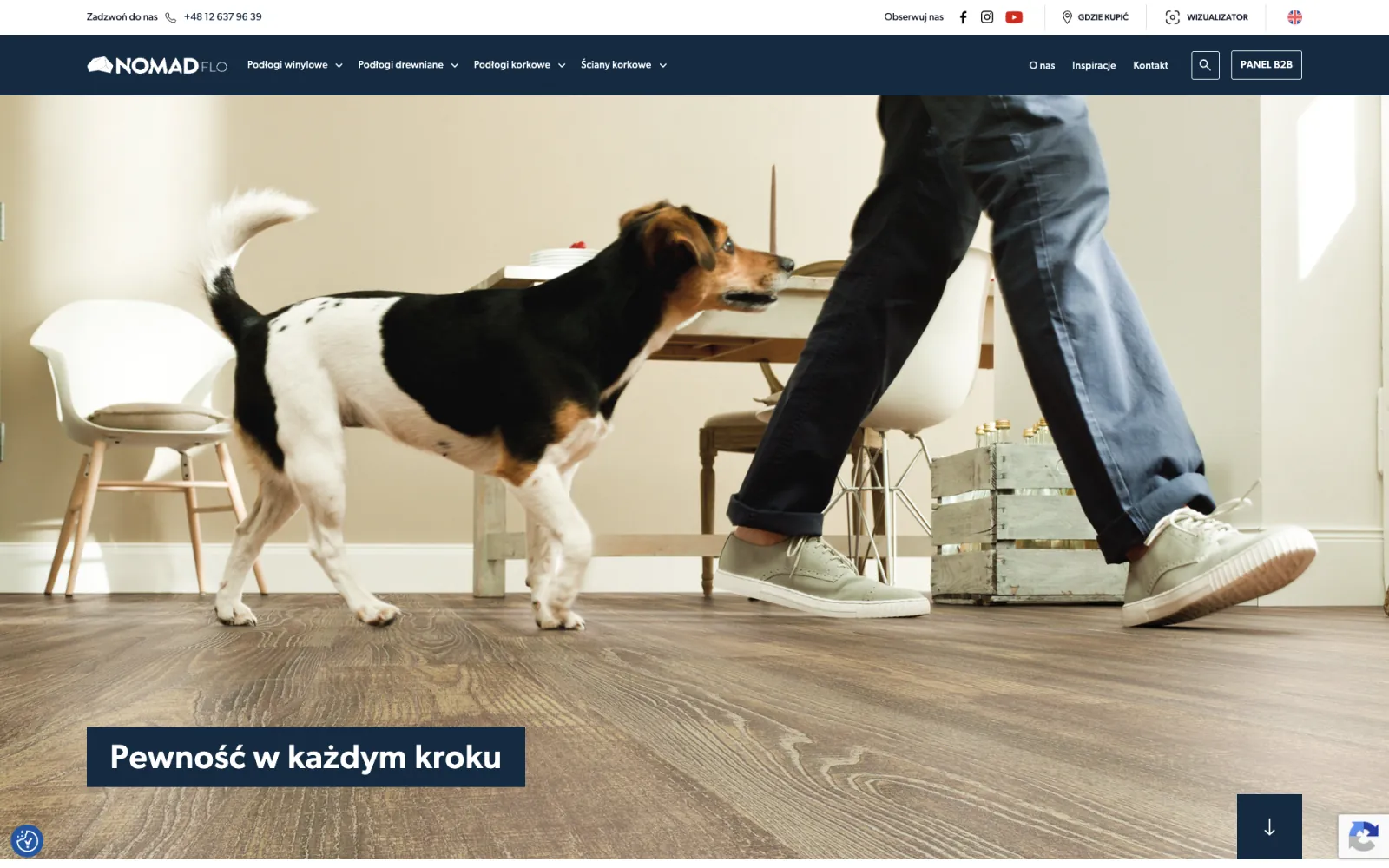 Realizacja Gekos: Nomad Flo — Producent podłóg winylowych (2025)