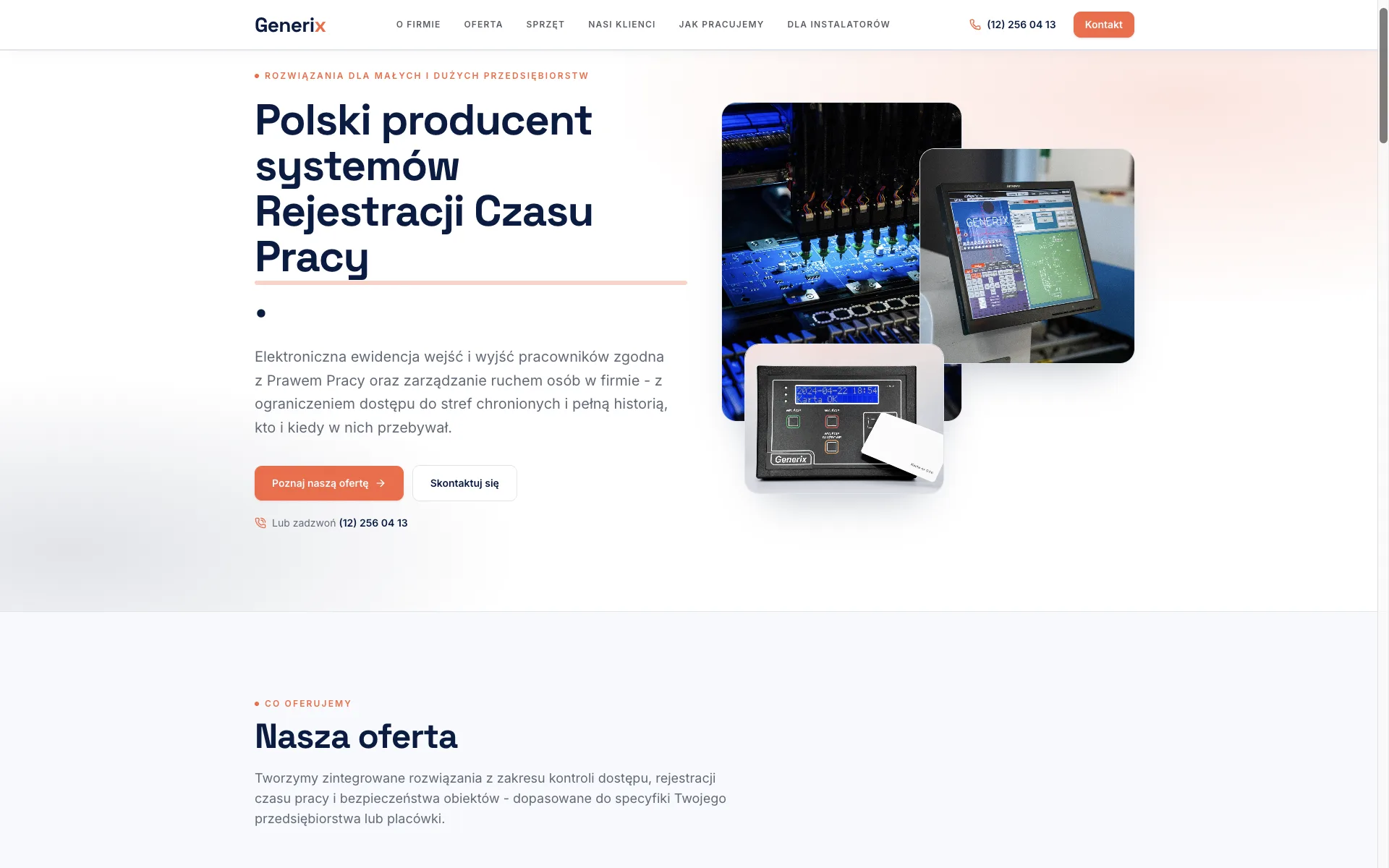 Realizacja Gekos: Generix — Systemy rejestracji czasu pracy (2026)